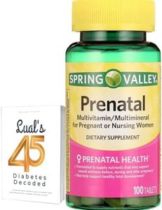 Lual Spring Valley Prenatal Multivitamin - 100 Tablets of Essential Nutrients for You and Your Growing Baby. Includes l Fridge Magnetic