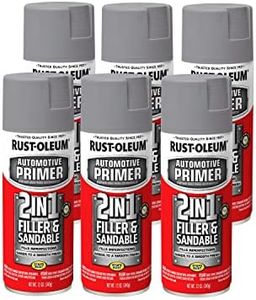 Rust-Oleum 260510-6PK Automotive 2-in-1 Filler & Sandable Primer Spray, Gray, 12 oz (Pack of 6)