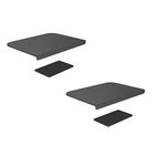 SHOPPINGALL Pack of 2 Steel Desk Reinforcement Plate for Fragile Tabletop, Compatible with Most Monitor Mounts - SA-A83-P2