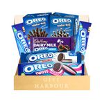 Biscuits Gift Set - Oreo Chocolate Biscuit Gift Set Hamper & Sweet Gifts - 7 Assorted Chocolate Biscuits, Chocolate and Wafer Rolls - Biscuit Hampers Hampers for Men & Women, Birthday Biscuits