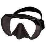 Beuchat MAXLUX S SPEARFISHING AND FREE-DIVING MASK (One Size, Black)