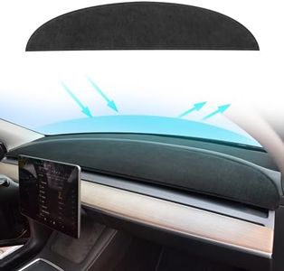 MASHA Dashboard Cover for Tesla Model 3/Y, Flannel Dashboard Pad Dash Mat Compatible with Tesla Model Y Model 3 2017-2021 2022 2023 Dashboard Decorative Interior Auto Accessories