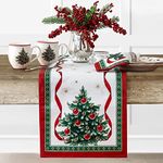 Elrene Home Fashions Villeroy & Boch Toy's Delight Christmas Table Runner, Festive Holiday Table Decor, 13 Inches x 70 Inches