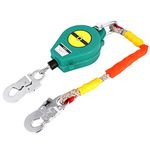 DFANCE Self Retracting Lifeline Fall Arrester Retractable Personal Protection Equipment Fall Protection Retractable Lanyard Load 330lb,Tool Lanyard for Connect The Safety Harness,10M