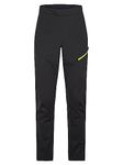 Ziener Men's Nebil Softshell Trousers, Cross-Country Skiing | Windproof Front, Elastic Back, Black.Bitter Lemon, 54 (EU)