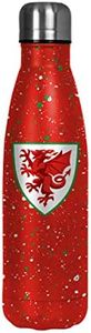 FOCO Officially Licensed Wales Football Paint Splatter 500ml Reusable Water Bottle