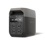 EF ECOFLOW DELTA 3 Portable Power Station, 1024Wh LiFePO4 Battery, Full Charge in 56 Min, 1800W AC/100W USB-C Output, Solar Generator for Home Backup Power, Camping & RVs