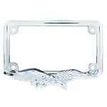 United Pacific 50118 Diecast Chrome Soaring Eagle Motorcyle License Plate Frame Holder, Detailed Design, Metal Construction, Durable - ONE Frame