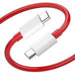 Fast charging cable type c for Motorola Edge 20 Fusion , Motorola Edge 30 , Motorola Edge 30 Fusion , Motorola Edge 30 Pro 5G , Motorola Edge 30 Ultra 5G Type C to Type C Cable ( 3.1 Amp , TK , RED )