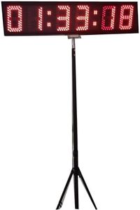 AZOOU 5-inch 5 Digits LED Countdown/up Clock with Tripod for Sports Race Timing Red Color