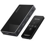 HDMI Switch 4K HDR ORICO 5 Ports HDMI 2.0 Switch 5 in 1 Out HDMI Switch Selector Box with IR Remote Control, Support 4K@60Hz Ultra HD Dolby Vision, 18Gbps, HDCP 2.2 & 3D