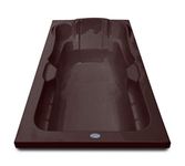 MADONNA Elegant Acrylic 6 feet Rectangular Bath Tub for Adults - Brown