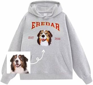 Custom Pet Hoodie with Name, Dog Face Hoodie from Your Photo,Personalized Gifts for Dog Lovers