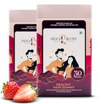 Indus Roots Biotin Hair Supplement | Helps Reduce Hair Fall & Frizz Control | High Potency Biotin, Zinc, Folate, Multivitamins | Gummies for Women & Men | Strawberry Flavour | 60 Day Pack