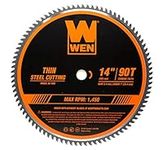 WEN BL1490 14-Inch 90-Tooth Carbide-Tipped Professional Metal Saw Blade for Thin Steel Cutting