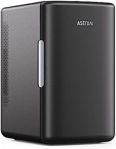 AstroAI Mini frigorifero 2 in 1, 6 litri, 8 lattine con funzione di raffreddamento e riscaldamento, presa 12 V/220 V, per auto, uffici e dormitori, colore nero…