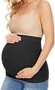 Maternity Band, Maternity Band for Pants Pant Extender for Pregnancy Maternity Clothes Belly Band for Pregnancy (Black M)