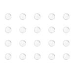 sourcing map 2.5mm Solid Round Clear Glass Ball Boiling Stones Soda Lime Glass Beads 1000pcs