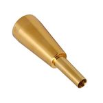 Mxfans 9.8mm Outer Diameter 3C Trumpet Mouthpiece Replacement Golden-Plated Musical Instrument Accessory