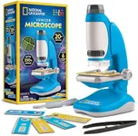 Blue Marble National Geographic Junior Microscope Science Kit - Up to 250x Magnification, 6 Plant & 6 Blank Slides, Tweezers, Pipette, Lab Guide & More