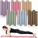 Timgle 24 Pack 68" x 24" Yoga Mat Bulk, 4mm Thick Extra Long Assorted Colors Sports Mat Anti Slip Tear Resistant Exercise Yoga Mat Set for Fitness Stretching Home Workout Gym and Studio