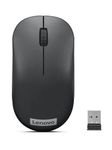 Lenovo 130 Wireless Compact Mouse, 1K DPI Optical sensor, 2.4GHz Wireless NanoUSB, 10m range, 3button(left,right,scroll) upto 3M left/right clicks, 10 month battery, Ambidextrous, Ergonomic GY51C12380