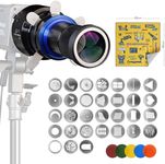 Bowens Mount Snoot Conical Photography, Studio Lighting Accessory Compatible with Aputure Amaran 100X,150c,600x Pro,AD400, Godox SL60, Neewer LED Video Speedlite Light etc
