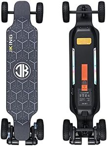 JKING Electric Skateboard Electric Longboard with Remote Control Skateboard,1800W Dual Brushless Motor,24 MPH Top Speed，18.6 Miles Range,4 Speed Adjustment，Max Load 330 Lbs，6 Months Warranty