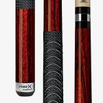 Players HXTC15 Billiard Pool Cue PureX Enhanced Zebrawood Forearm and Butt with Mz Multi-Zone Grip, Kamui Tip, 19-Ounce, 11.75 mm