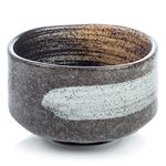 Japanese Traditional Matcha Tea Bowl Ceramic with Sapporo Glaze