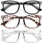 Gaoye Blue Light Blocking Glasses, Fashion Square Fake Nerd Eyewear Anti UV Ray Computer Gaming Eyeglasses Women/Men