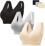 HBselect 3 Pack Nursing Bras for Br