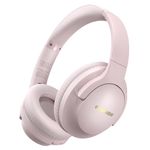 YUMONDEAR Bluetooth Headphones Over Ear, 80H Playtime Headphones Wireless with 3 EQ Modes, Wireless Headphones with Mic, HiFi Stereo Foldable Bluetooth Headphones for PC Phone Home Travel (Pink)