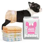 Dono Dog Nappies Female,20pcs,Wetness Indicator,Puppy Nappies and Cat Nappies,Dog Pants for Dogs in Season,Super Absorbent, Leak-Proof, Incontinence, Excitable Urination,Heat, Marking Issues