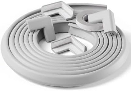 Komfortology Baby Proofing Edge Guard for Child Safety 18ft,8 Corners, Grey