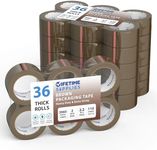 Lifetime Supplies 36 Rolls [Upgraded] 2" Brown Premium Packing Tape, 110 Yards, 2.2 mil, Heavy Duty Packaging Tape for Shipping, Moving, Sealing - Stronger & Thicker