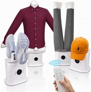 2026 Upgraded Automatic Ironing Machine with Remote Control - Inflatable Self Ironing Machine, Hands-Free Hot Air Clothes/Garment Dryer & Wrinkle Remover for Shirts, Pants, Shoes, Hats, Helmets