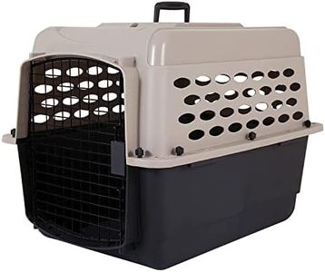 Petmate Vari Dog Kennel 28", Taupe & Black, Portable Dog Crate for Pets 20-30lbs, Made in USA