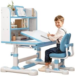TAKEAUFLY Kids Functional Desk and Chair Set for Boys & Girls