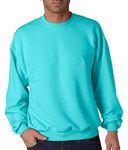 Jerzees Nublend Adult Crewneck Sweatshirt (Scuba Blue) (2X)