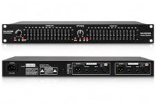 MUSYSIC MU-EQ15B Professional Dual 15-Band Stereo Graphic Digital Equalizer
