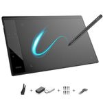 Graphics Drawing Tablet VEIKK A30, 4 Touch Keys 1 Touch Panel, Linux Support, 10x6 Inch Drawing Pad with 8192 Levels Battery-Free Pen Electronic Drawing Tablet for PC/Android/Mac OS/Windows