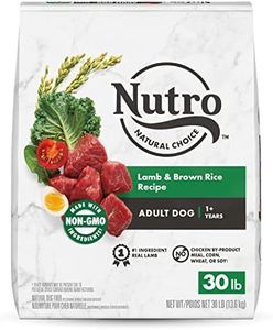 Nutro NATURAL CHOICE Adult Dry Dog Food, Lamb & Rice Recipe, 13.61kg (30LB) Bag