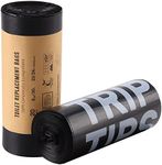 TRIPTIPS Biodegradable Portable Toilet Bags 8 gallon｜40 Count Camping Toilet Bags for Portable Potty, Leak-Proof 100% Compostable Toilet Waste Bags 5 Gallon Bucket for OutdoorsBlack