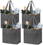 VENO 4 Pack Reusable Grocery Shoppi