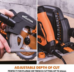 Evolution 185mm Circular Saw – R185CCSX Power Tool