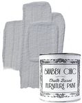 Shabby Chic Chalked Furniture Paint: Luxurious Chalk Paint Finish for Furniture, Home Decor, DIY Projects, Wood Paint - Interior and Cabinet Paint with Rustic Matte Finish - 250ml - Grey Embrace