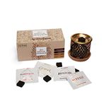 Spiritual Awareness Incense Brick Gift Set by Aromafume | 12 Brick & Flower of Life Exotic Burner | 3 x Frankincense, Myrrha, Copal & Benzoin | Ideal for Spiritual Cleansing & Enhanced Connection