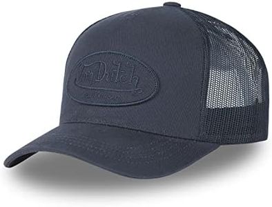 Von Dutch Casquette Homme & Femme Ajustable, Casquette Trucker Originale et Confortable, Bleu, Taille TU