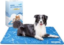 Nobleza Dog Cooling Mat, M 65x50cm Durable Leakproof Pet Cool Mat, Non-Toxic Gel Self Cooling Pads, Scratch-Resistant Cooling Bed Mattress for Medium Dogs Cats Puppy in Hot Summer, Blue